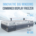 Commercial Open Top Glass Display Chiller Island Freezer